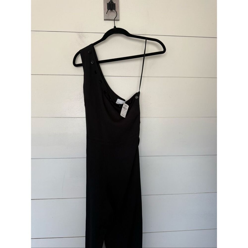Carolina Ritzler Women’s 6 Black One Shoulder Jumpsuit Preppy Old Money New